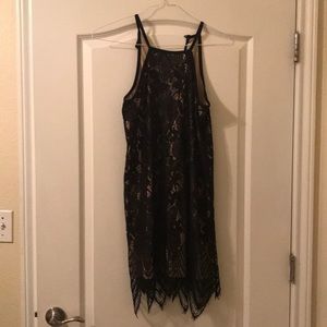 Black lace dress